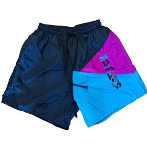 Vintage Umbro Colorblock Shorts Mens S Navy Pink Blue  Soccer 90s Made in USA